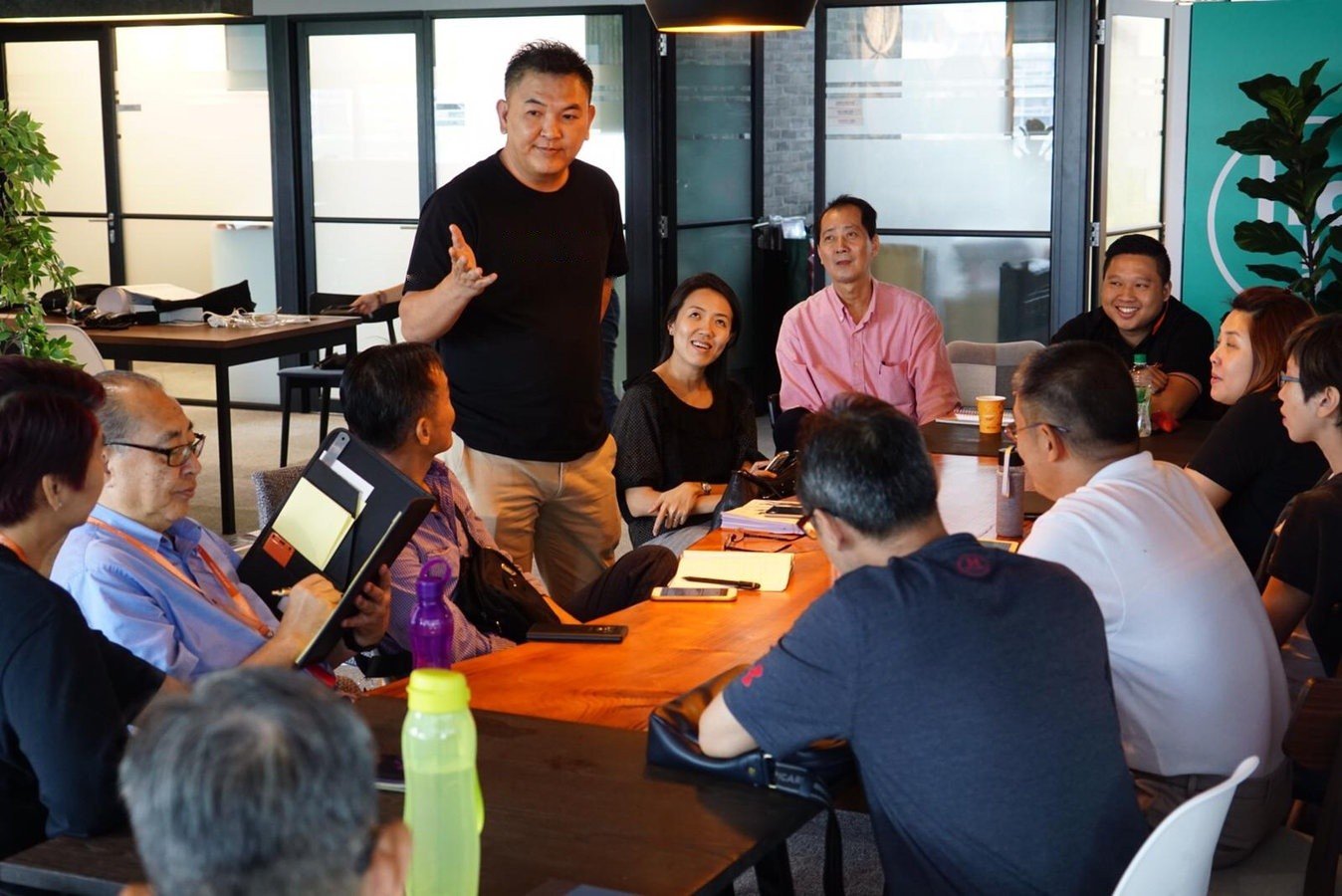Group discussion at a JTC workshop